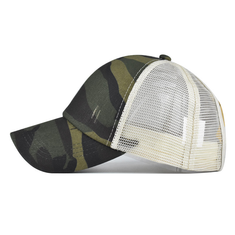 Capilla de béisbol con estampado de leopardo de algodón al por mayor